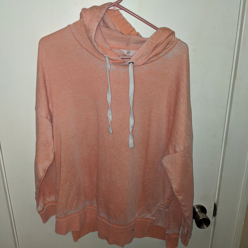 Pale Orange Hoodie--Womens XL